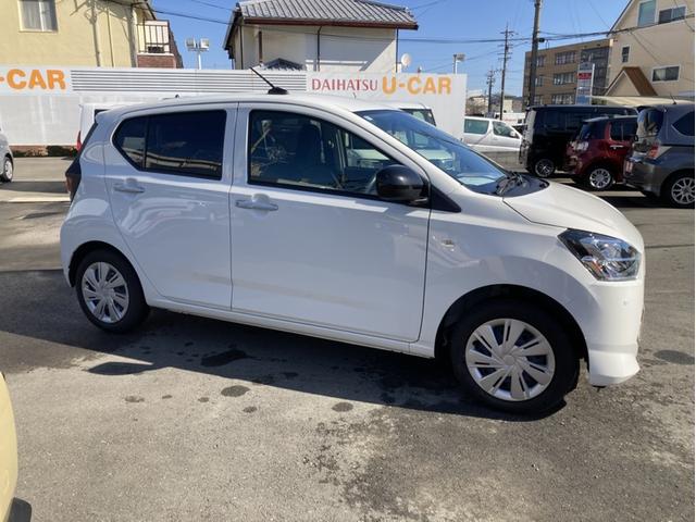 ミライースＸ　ＳＡIII１４インチフルホイールキャップ　ＬＥＤヘッドランプ　電動格納式（カラード）ドアミラー　自発光式デジタルメーターブルーイルミネーションメーター　マニュアルエアコン（ダイヤル式）　キーレスエントリー（静岡県）の中古車