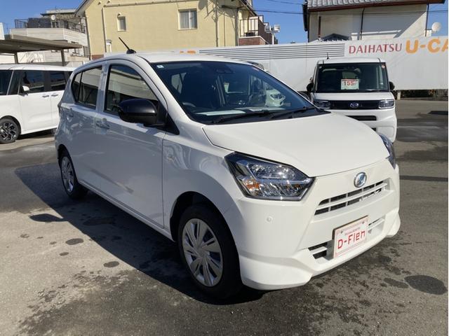 ミライースＸ　ＳＡIII１４インチフルホイールキャップ　ＬＥＤヘッドランプ　電動格納式（カラード）ドアミラー　自発光式デジタルメーターブルーイルミネーションメーター　マニュアルエアコン（ダイヤル式）　キーレスエントリー（静岡県）の中古車