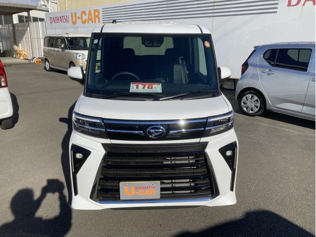 タントカスタムＸ１４インチアルミホイール　大型エアロバンパー　フルＬＥＤヘッドランプ　オート格納式カラードドアミラー　両側パワースライドドア　キーフリーシステム　プッシュボタンスタート（静岡県）の中古車