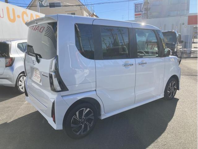 タントカスタムＸ１４インチアルミホイール　大型エアロバンパー　フルＬＥＤヘッドランプ　オート格納式カラードドアミラー　両側パワースライドドア　キーフリーシステム　プッシュボタンスタート（静岡県）の中古車