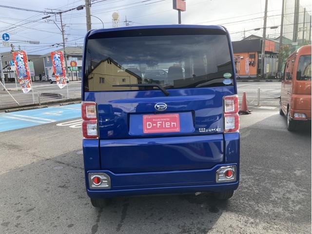 ウェイクＧターボＳＡII１５インチアルミホイール　両側パワースライドドア　ＵＶカットガラス　キーフリーシステム　オートエアコン（プッシュ式）　ＬＥＤヘッドランプ（静岡県）の中古車