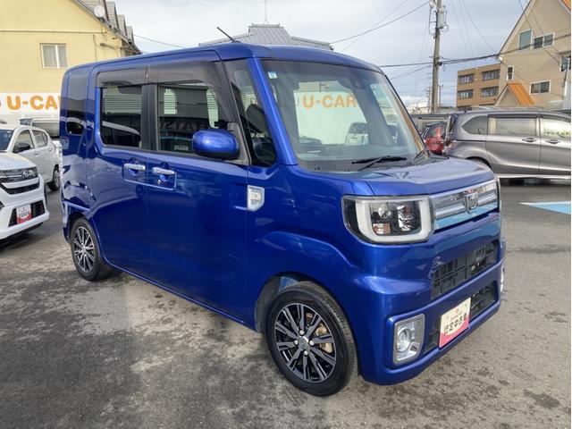 ウェイクＧターボＳＡII１５インチアルミホイール　両側パワースライドドア　ＵＶカットガラス　キーフリーシステム　オートエアコン（プッシュ式）　ＬＥＤヘッドランプ（静岡県）の中古車