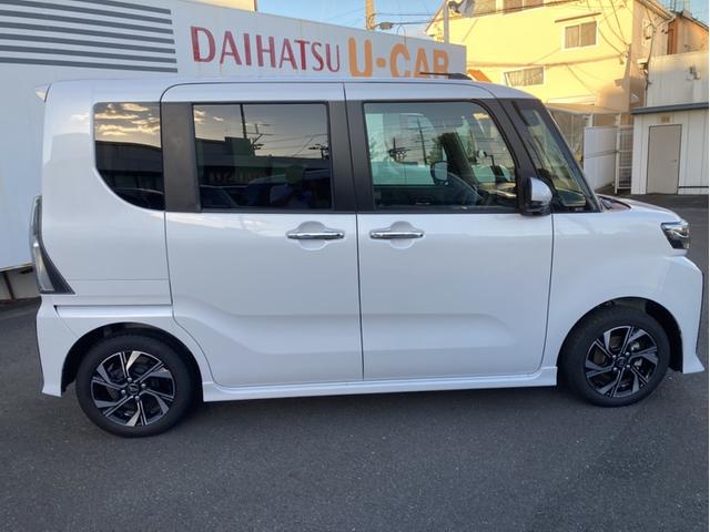 タントカスタムX14インチアルミホイール 大型エアロバンパー フルLEDヘッドランプ オート格納式カラードドアミラー 両側パワースライドドア キーフリーシステム プッシュボタンスタート(静岡県)の中古車