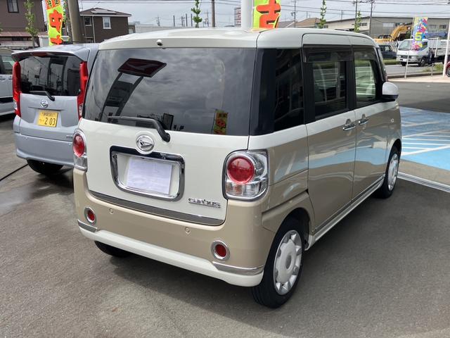 ムーヴキャンバスＧメイクアップリミテッド　ＳＡIII１４インチフルホイールキャップ　ＬＥＤヘッドランプ　キーフリーシステム　両側パワースライドドア　オートエアコン（プッシュ式）　オートライト　置きラクボックス（静岡県）の中古車