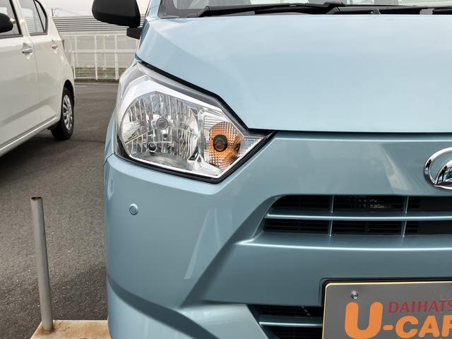 ミライースＬ　ＳＡIII１３インチフルホイールキャップ　マルチリフレクターハロゲンヘッドランプ　可倒式ドアミラー　自発光式デジタルメーターアンバーイルミネーションメーター　マニュアルエアコン（ダイヤル式）　キーレスエントリー（静岡県）の中古車