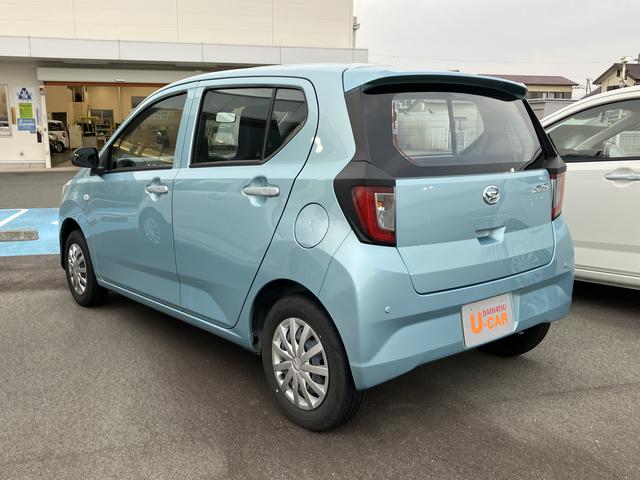 ミライースＬ　ＳＡIII１３インチフルホイールキャップ　マルチリフレクターハロゲンヘッドランプ　可倒式ドアミラー　自発光式デジタルメーターアンバーイルミネーションメーター　マニュアルエアコン（ダイヤル式）　キーレスエントリー（静岡県）の中古車
