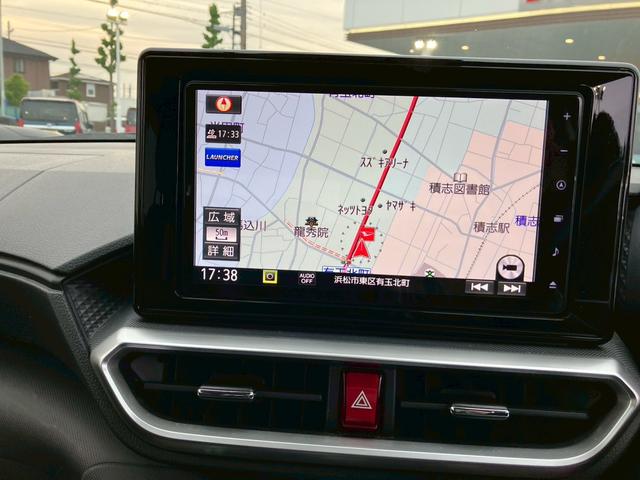 ロッキープレミアム１７インチアルミホイール　ＵＶＩＲカット遮音ガラス　フルＬＥＤヘッドランプ　革巻きステアリングホイール　本革シフトノブ　アクティブマルチインフォメーションメーター（静岡県）の中古車