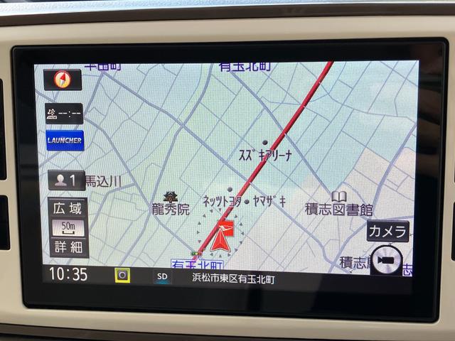 ムーヴキャンバスＧメイクアップＶＳ　ＳＡIII１４インチフルホイールキャップ　ＬＥＤヘッドランプ　キーフリーシステム　両側パワースライドドア　オートエアコン（プッシュ式）　オートライト　置きラクボックス（静岡県）の中古車
