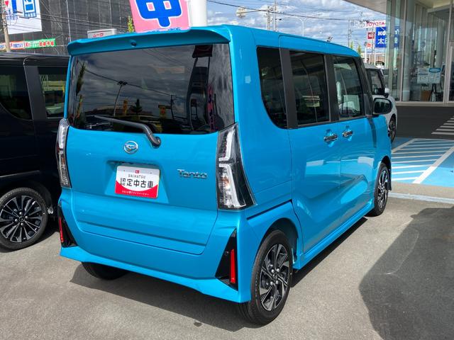 タントカスタムＸ１４インチアルミホイール　大型エアロバンパー　フルＬＥＤヘッドランプ　オート格納式カラードドアミラー　両側パワースライドドア　キーフリーシステム　プッシュボタンスタート（静岡県）の中古車
