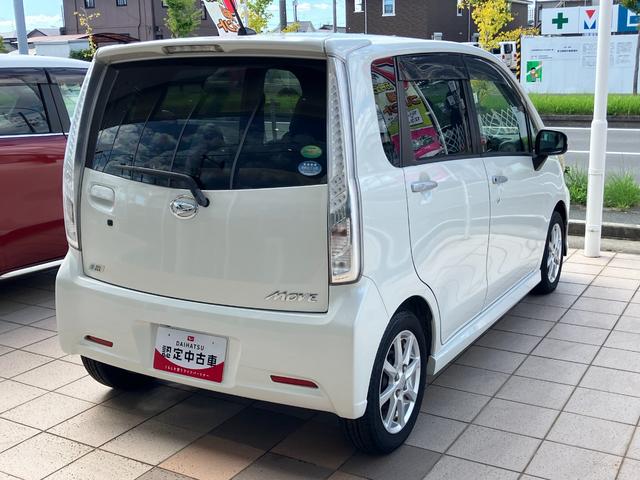 ムーヴカスタム Xキーフリーシステム プッシボタンスタート オートエアコン(プッシュ式) アルミホイール 電動格納ドアミラー UVカットガラス フロントフォグランプ(静岡県)の中古車