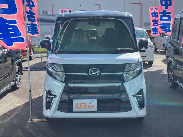 タントカスタムＸ１４インチアルミホイール　大型エアロバンパー　フルＬＥＤヘッドランプ　オート格納式カラードドアミラー　両側パワースライドドア　キーフリーシステム　プッシュボタンスタート（静岡県）の中古車