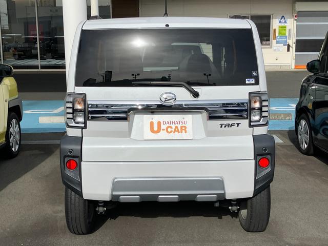 タフトG クロムベンチャーメッキドアアウターハンドル 15インチアルミホイール オートレベリング機能付フルLEDヘッドランプ LEDフォグランプ 本革巻ステアリングホイール 本革巻インパネセンターシフト(静岡県)の中古車