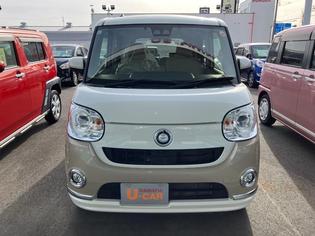 ムーヴキャンバスGメイクアップVS SAIII14インチフルホイールキャップ LEDヘッドランプ キーフリーシステム 両側パワースライドドア オートエアコン(プッシュ式) オートライト 置きラクボックス(静岡県)の中古車