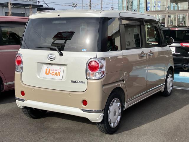 ムーヴキャンバスGメイクアップVS SAIII14インチフルホイールキャップ LEDヘッドランプ キーフリーシステム 両側パワースライドドア オートエアコン(プッシュ式) オートライト 置きラクボックス(静岡県)の中古車