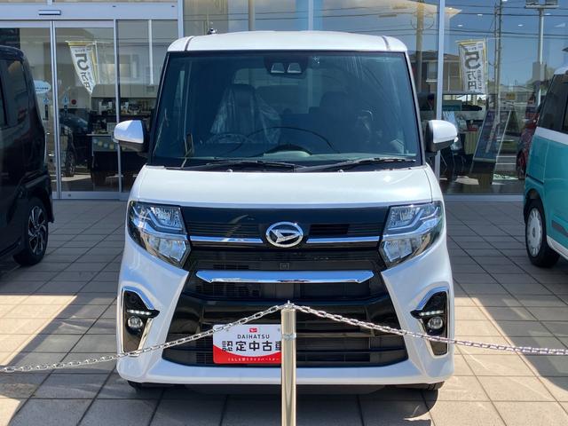 タントカスタムＲＳ１５インチアルミホイール　キーフリーシステム　プッシュボタンスタート　オートエアコン（プッシュ式）　フルＬＥＤヘッドランプ　オート格納式カラードドアミラー　本革巻ステアリングホイール（静岡県）の中古車