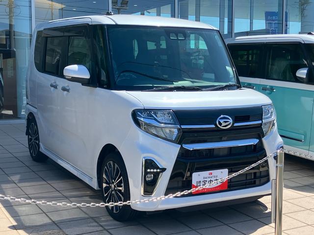 タントカスタムＲＳ１５インチアルミホイール　キーフリーシステム　プッシュボタンスタート　オートエアコン（プッシュ式）　フルＬＥＤヘッドランプ　オート格納式カラードドアミラー　本革巻ステアリングホイール（静岡県）の中古車