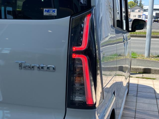 タントカスタムＲＳ１５インチアルミホイール　キーフリーシステム　プッシュボタンスタート　オートエアコン（プッシュ式）　フルＬＥＤヘッドランプ　オート格納式カラードドアミラー　本革巻ステアリングホイール（静岡県）の中古車