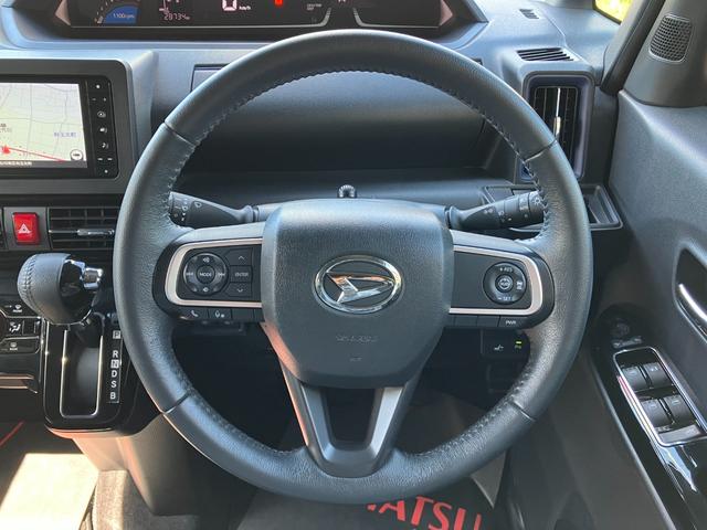 タントカスタムＲＳ１５インチアルミホイール　キーフリーシステム　プッシュボタンスタート　オートエアコン（プッシュ式）　フルＬＥＤヘッドランプ　オート格納式カラードドアミラー　本革巻ステアリングホイール（静岡県）の中古車