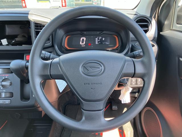 ミライースＬ　ＳＡIII１３インチフルホイールキャップ　マルチリフレクターハロゲンヘッドランプ　可倒式ドアミラー　自発光式デジタルメーターアンバーイルミネーションメーター　マニュアルエアコン（ダイヤル式）　キーレスエントリー（静岡県）の中古車