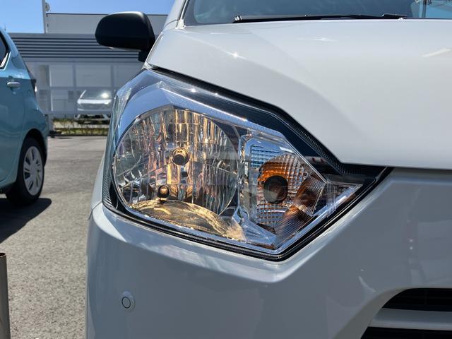 ミライースＬ　ＳＡIII１３インチフルホイールキャップ　マルチリフレクターハロゲンヘッドランプ　可倒式ドアミラー　自発光式デジタルメーターアンバーイルミネーションメーター　マニュアルエアコン（ダイヤル式）　キーレスエントリー（静岡県）の中古車