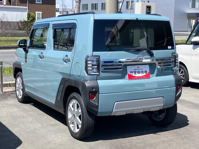 タフトＧ　クロムベンチャーメッキドアアウターハンドル　１５インチアルミホイール　オートレベリング機能付フルＬＥＤヘッドランプ　ＬＥＤフォグランプ　本革巻ステアリングホイール　本革巻インパネセンターシフト（静岡県）の中古車