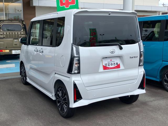 タントカスタムＲＳ１５インチアルミホイール　キーフリーシステム　プッシュボタンスタート　オートエアコン（プッシュ式）　フルＬＥＤヘッドランプ　オート格納式カラードドアミラー　本革巻ステアリングホイール（静岡県）の中古車