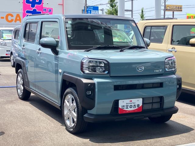 タフトG15インチアルミホイール オートレベリング機能付フルLEDヘッドランプ LEDフォグランプ 本革巻ステアリングホイール 本革巻インパネセンターシフト TFTカラーマルチインフォメーションディスプレイ(静岡県)の中古車