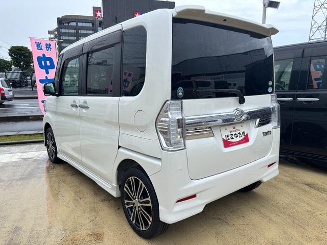 タントカスタムRS トップエディションSAII15インチアルミホイール 大型エアロバンパー LEDヘッドランプ オート格納式カラードドアミラー 本革巻ステアリングホイール 両側パワースライドドア(静岡県)の中古車