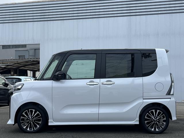 タントカスタムＲＳ　ターボ　雹害車両　両側電動ドア　スマートキー雹害車両　１年保証　両側電動スライドドア　前後コーナーセンサー　前席シートヒーター　オートマチックハイビーム　ＬＥＤヘッドライト　オートブレーキホールド　スマートキー　１５インチ純正アルミホイール（兵庫県）の中古車