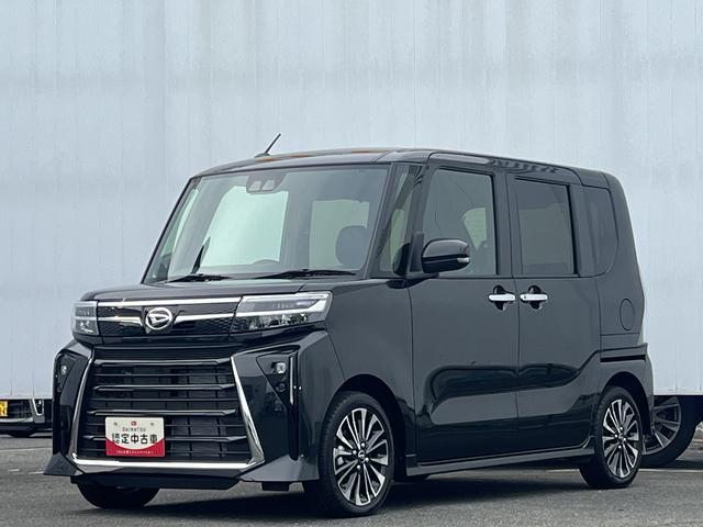 タントカスタムＲＳ　ターボ　雹害車両　両側電動ドア　スマートキー雹害車両　１年保証　両側電動スライドドア　前後コーナーセンサー　前席シートヒーター　オートマチックハイビーム　ＬＥＤヘッドライト　オートブレーキホールド　スマートキー　１５インチ純正アルミホイール（兵庫県）の中古車