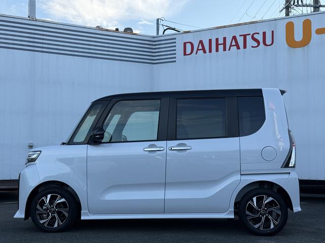 タントカスタムＸ　雹害車両　両側電動スライド　シートヒーター雹害車両　１年保証　両側電動スライドドア　前後コーナーセンサー　前席シートヒーター　オートマチックハイビーム　ＬＥＤヘッドライト　オートブレーキホールド　スマートキー　１４インチ純正アルミホイール（兵庫県）の中古車