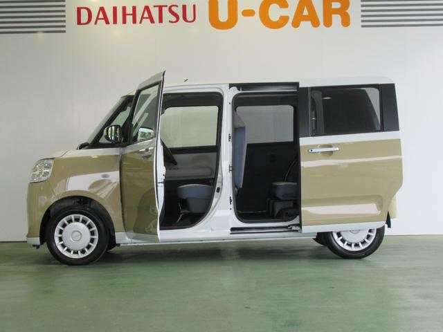 ムーヴキャンバスストライプスＸ★６月フェア特選車★　バックカメラ対応　プッシュボタンスタート　両側電動スライドドア　コ−ナ−センサ−　衝突被害軽減システム（奈良県）の中古車