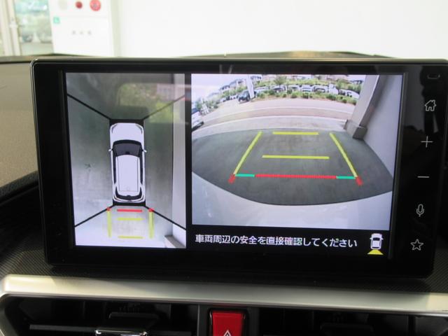 ロッキープレミアムＧ　ＨＥＶディスプレイオーディオ　プッシュボタンスタ−ト　シ−トシ−タ−　電動パーキング　コーナ−センサ−　駐車支援システム　衝突軽減システム　全車速追従機能付ＡＣＣ　パノラマモニタ−　ＬＥＤヘッドライト（奈良県）の中古車