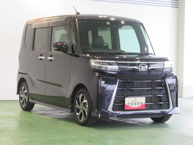 タントカスタムＸナビ　プッシュボタンスタ−ト　電動パーキング　両側電動スライドドア　コ−ナ−センサ−　衝突被害軽減ブレーキ　アイドリングストップ機能　フロントシ−トシ−タ−　バックカメラ　ＬＥＤヘッドライト（奈良県）の中古車