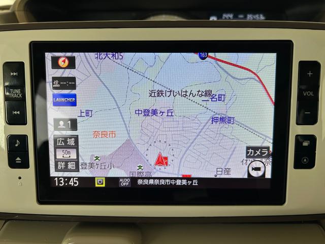 ムーヴキャンバスＧメイクアップＶＳ　ＳＡIIIナビ　ドラレコ　プッシュボタンスタ−ト　両側パワスラ　片側シ−トヒ−タ−　オ−トハイビ−ム　衝突被害軽減ブレーキ　テレビキャンセラー　アイドリングストップ機能　パノラマモニタ−　ＬＥＤヘッドライト（奈良県）の中古車