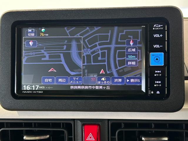 ムーヴキャンバスストライプスＧナビ　ドラレコ　シ−トヒ−タ−　電動パーキング　両側電動スライドドア　コ−ナ−センサ−　プッシュボタンスタ−ト　衝突被害軽減ブレーキ　ＬＥＤヘッドライト（奈良県）の中古車