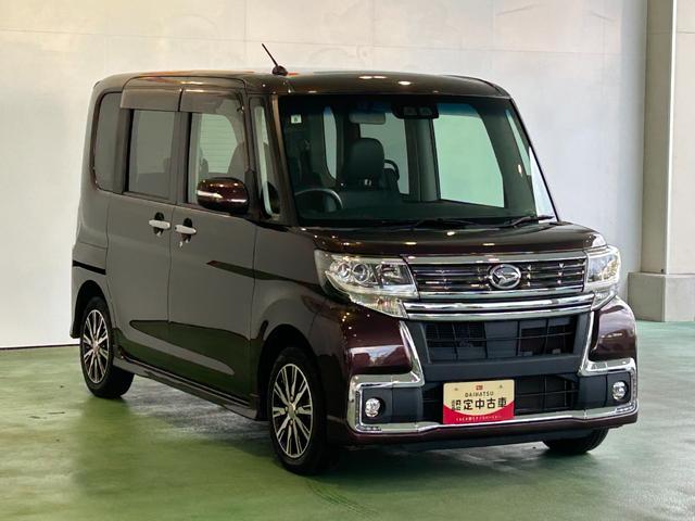 タントカスタムＸ　トップエディションＳＡIIIナビ　片側電動スライドドア　プッシュボタンスタ−ト　オ−トハイビ−ム　アイドリングストップ機能　衝突被害軽減ブレーキ　バックカメラ（奈良県）の中古車