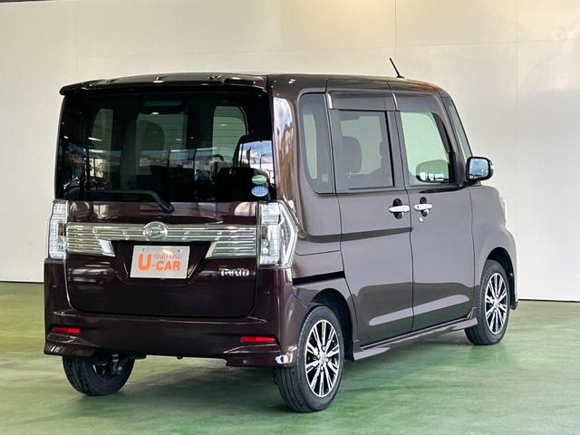 タントカスタムＸ　トップエディションＳＡIIIナビ　片側電動スライドドア　プッシュボタンスタ−ト　オ−トハイビ−ム　アイドリングストップ機能　衝突被害軽減ブレーキ　バックカメラ（奈良県）の中古車