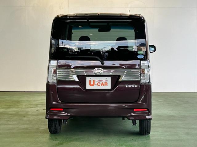 タントカスタムＸ　トップエディションＳＡIIIナビ　片側電動スライドドア　プッシュボタンスタ−ト　オ−トハイビ−ム　アイドリングストップ機能　衝突被害軽減ブレーキ　バックカメラ（奈良県）の中古車