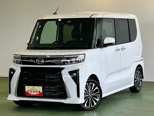 タントカスタムＲＳタ−ボ　ディスプレイオーディオ　衝突被害軽減ブレーキ　電動パーキング　プッシュボタンスタ−ト　コ−ナ−センサ−　アイドリングストップ機能　シ−トヒ−タ−　バックカメラ　ＬＥＤヘッドライト（奈良県）の中古車