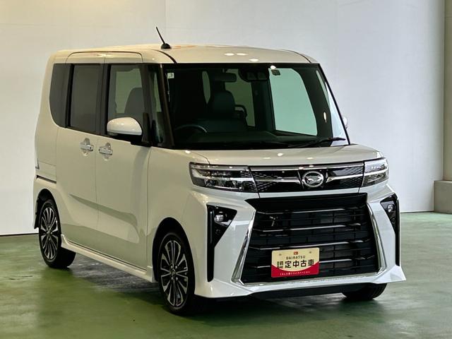 タントカスタムＲＳタ−ボ　ディスプレイオーディオ　衝突被害軽減ブレーキ　電動パーキング　プッシュボタンスタ−ト　コ−ナ−センサ−　アイドリングストップ機能　シ−トヒ−タ−　バックカメラ　ＬＥＤヘッドライト（奈良県）の中古車