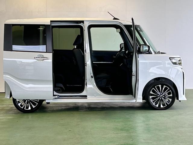 タントカスタムＲＳタ−ボ　ディスプレイオーディオ　衝突被害軽減ブレーキ　電動パーキング　プッシュボタンスタ−ト　コ−ナ−センサ−　アイドリングストップ機能　シ−トヒ−タ−　バックカメラ　ＬＥＤヘッドライト（奈良県）の中古車