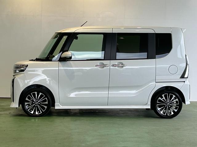 タントカスタムＲＳタ−ボ　ディスプレイオーディオ　衝突被害軽減ブレーキ　電動パーキング　プッシュボタンスタ−ト　コ−ナ−センサ−　アイドリングストップ機能　シ−トヒ−タ−　バックカメラ　ＬＥＤヘッドライト（奈良県）の中古車