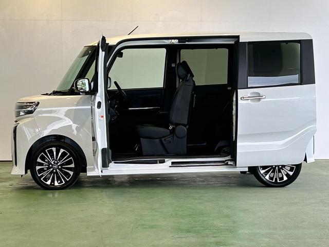 タントカスタムＲＳタ−ボ　ディスプレイオーディオ　衝突被害軽減ブレーキ　電動パーキング　プッシュボタンスタ−ト　コ−ナ−センサ−　アイドリングストップ機能　シ−トヒ−タ−　バックカメラ　ＬＥＤヘッドライト（奈良県）の中古車