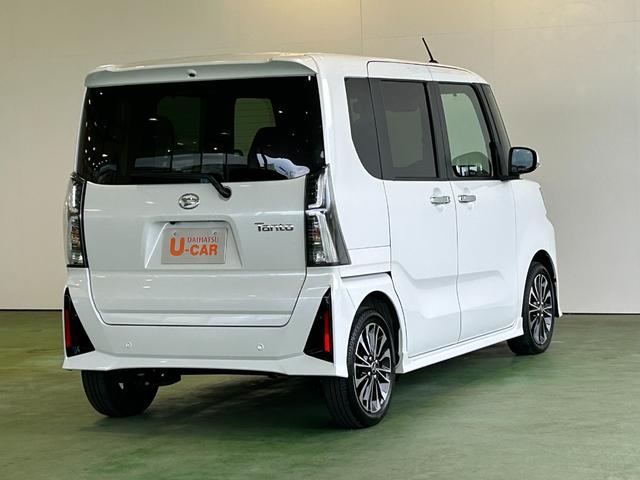 タントカスタムＲＳタ−ボ　ディスプレイオーディオ　衝突被害軽減ブレーキ　電動パーキング　プッシュボタンスタ−ト　コ−ナ−センサ−　アイドリングストップ機能　シ−トヒ−タ−　バックカメラ　ＬＥＤヘッドライト（奈良県）の中古車
