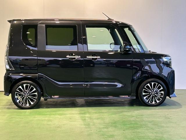 タントカスタムRSタ−ボ ディスプレイオーディオ 電動パーキング 両側電動スライドドア プッシュボタンスタ−ト 衝突被害軽減ブレーキ コ−ナ−センサ− アイドリングストップ機能 シ−トヒ−タ− バックカメラ(奈良県)の中古車