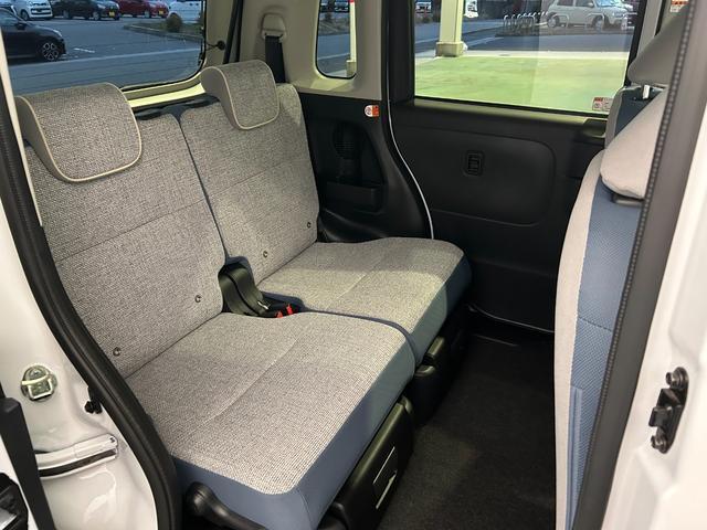 ムーヴキャンバスストライプスＧ電動パーキング　プッシュボタンスタ−ト　両側電動スライドドア　コ−ナ−センサ−　衝突被害軽減ブレーキ　アイドリングストップ機能　シ−トヒ−タ−　パノラマモニタ−対応　ＬＥＤヘッドライト（奈良県）の中古車