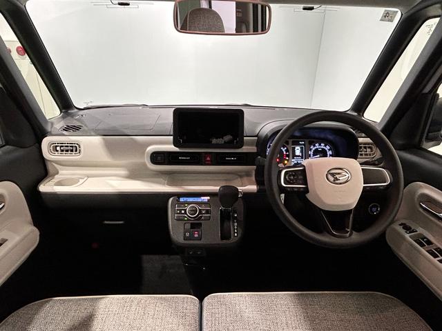 ムーヴキャンバスストライプスＧ電動パーキング　プッシュボタンスタ−ト　両側電動スライドドア　コ−ナ−センサ−　衝突被害軽減ブレーキ　アイドリングストップ機能　シ−トヒ−タ−　パノラマモニタ−対応　ＬＥＤヘッドライト（奈良県）の中古車