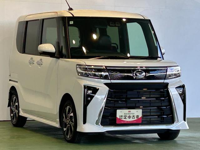 タントカスタムＸディスプレイオーディオ　電動パーキング　両側電動スライドドア　プッシュボタンスタ−ト　衝突被害軽減ブレーキ　コ−ナ−センサ−　アイドリングストップ機能　シ−トヒ−タ−　バックカメラ　ＬＥＤヘッドライト（奈良県）の中古車