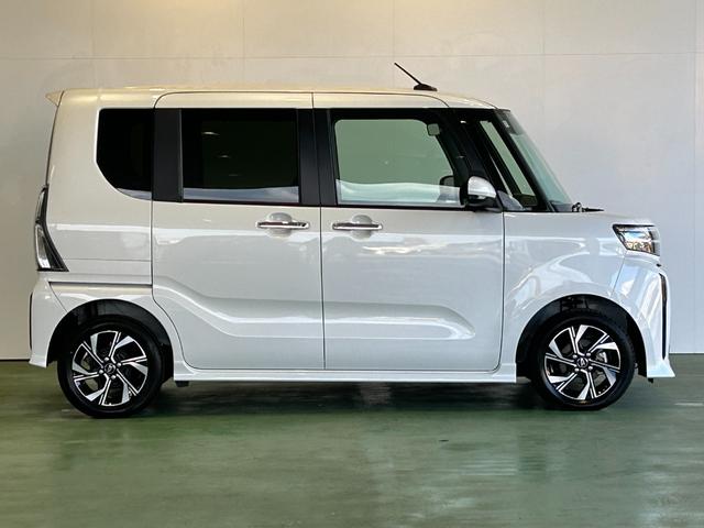 タントカスタムＸディスプレイオーディオ　電動パーキング　両側電動スライドドア　プッシュボタンスタ−ト　衝突被害軽減ブレーキ　コ−ナ−センサ−　アイドリングストップ機能　シ−トヒ−タ−　バックカメラ　ＬＥＤヘッドライト（奈良県）の中古車